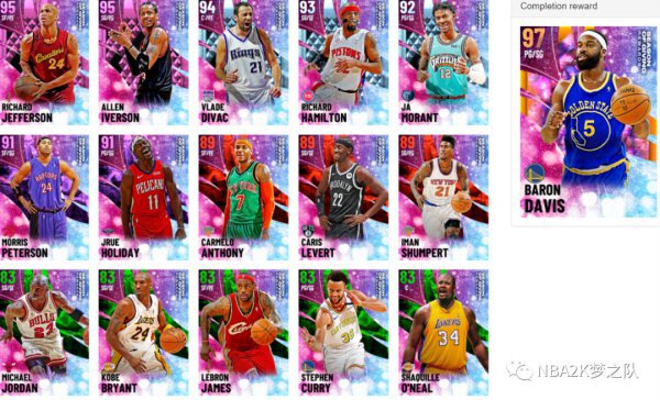 NBA2K21-第三賽季獎勵球員卡
