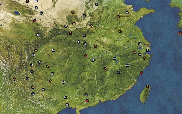 三國群英傳8-各區域據點、探寶點位標注