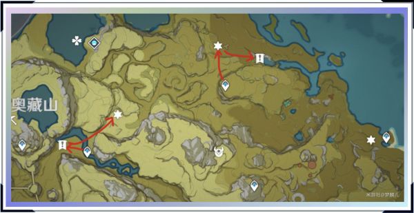原神-1.2版聖遺物經驗材料收集路線