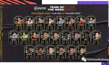 FIFA21-第25周最佳陣容TOTW25