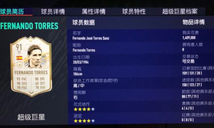 FIFA21-高配托雷斯球員評析