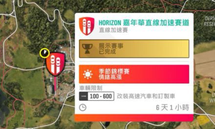 極限競速地平線4-新手直線加速賽C級車輛調教及操作技巧