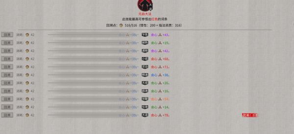 鬼谷八荒-幸運值作用數據分析