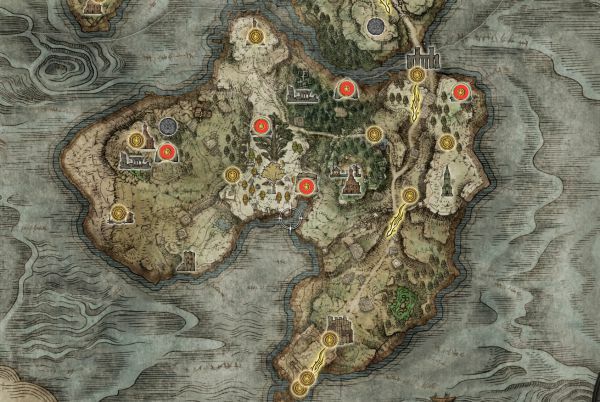 艾爾登法環-所有洞窟、墓地與坑道位置分享路線圖